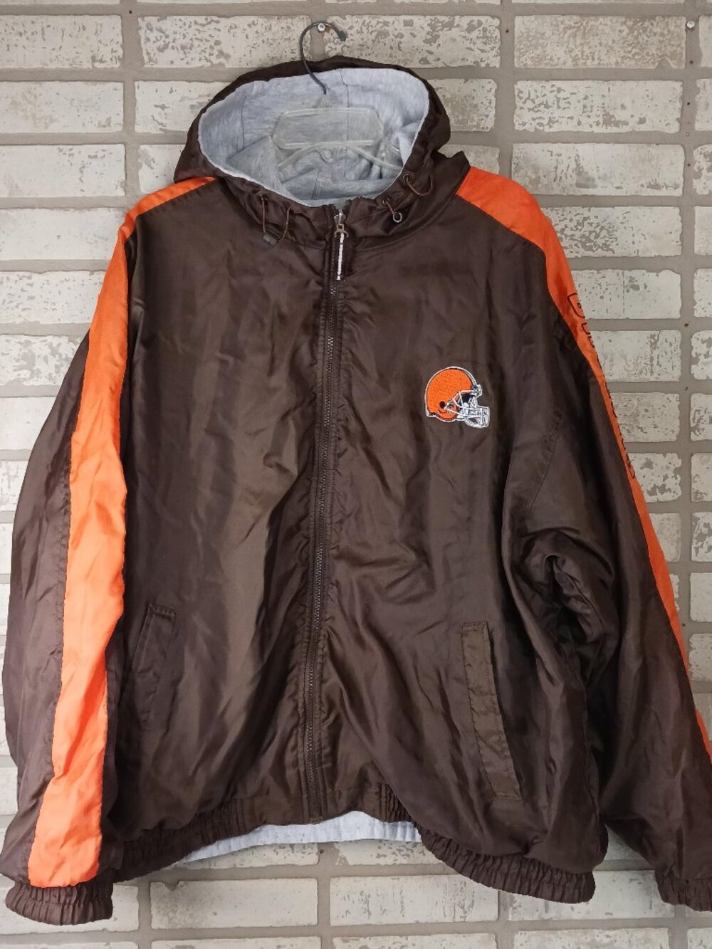 Puma Cleveland Brown Winter Coat Mens XL Brown Reversable NFL Team Apparel